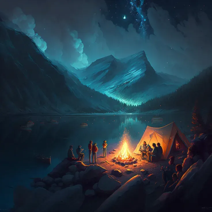 Camping In The Dark