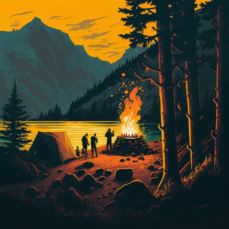 Camping In The Dark