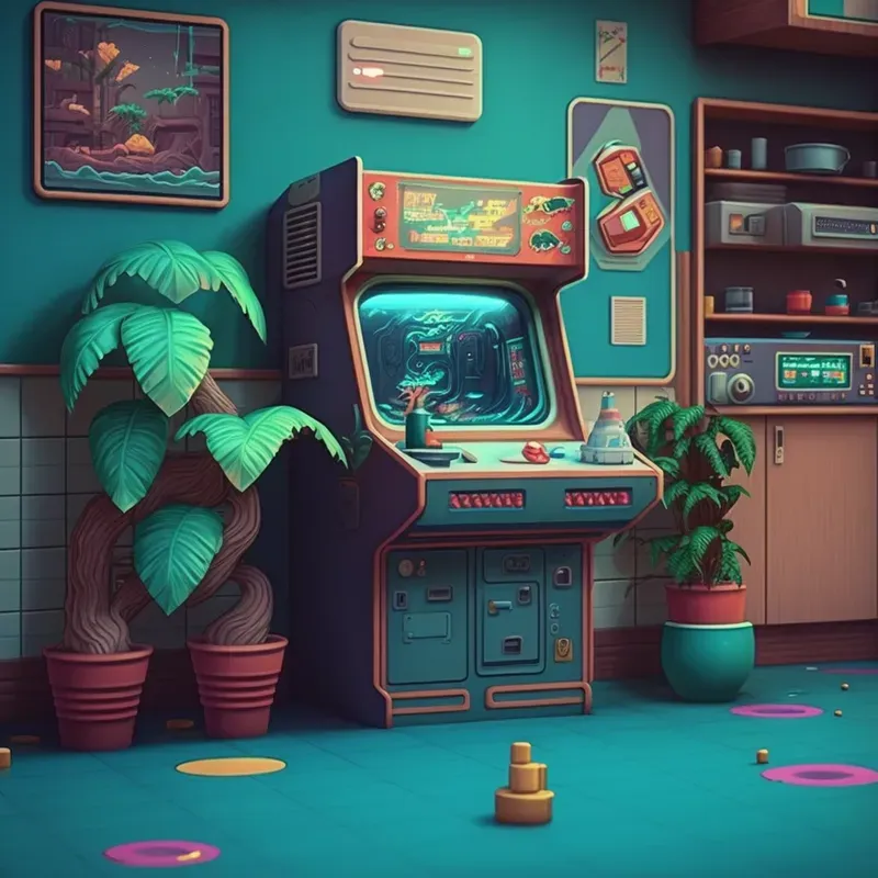 Retro-futurism Game Rooms