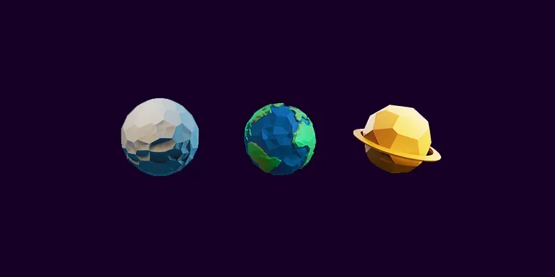 Polygon Planets generated by undefined