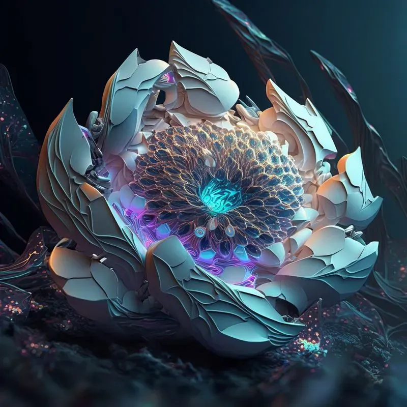 Futuristic Alien Flowers