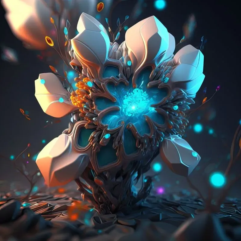 Futuristic Alien Flowers