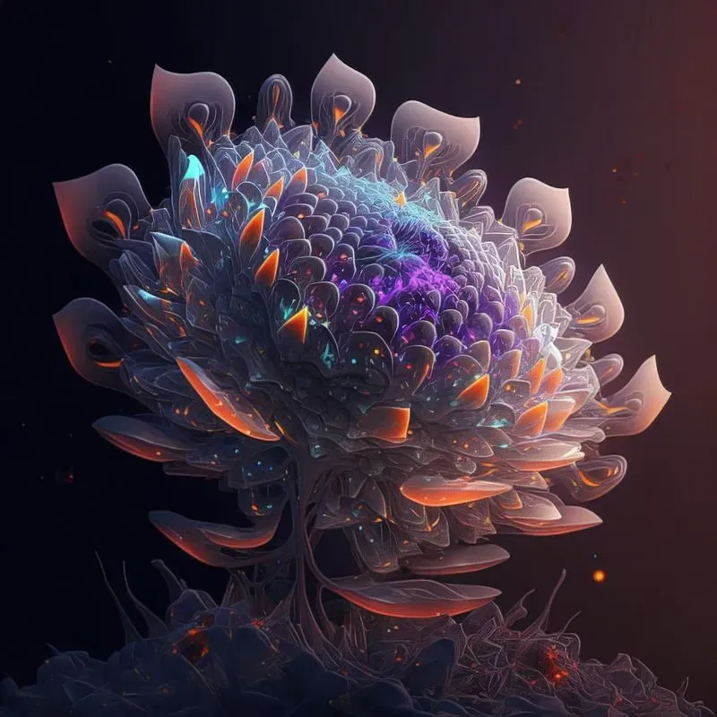 Futuristic Alien Flowers