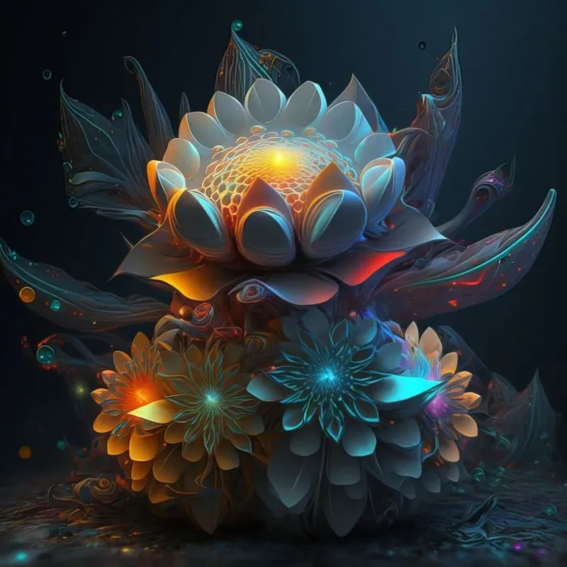 Futuristic Alien Flowers