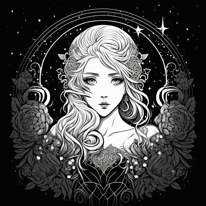 Coloring Book Manga Girls