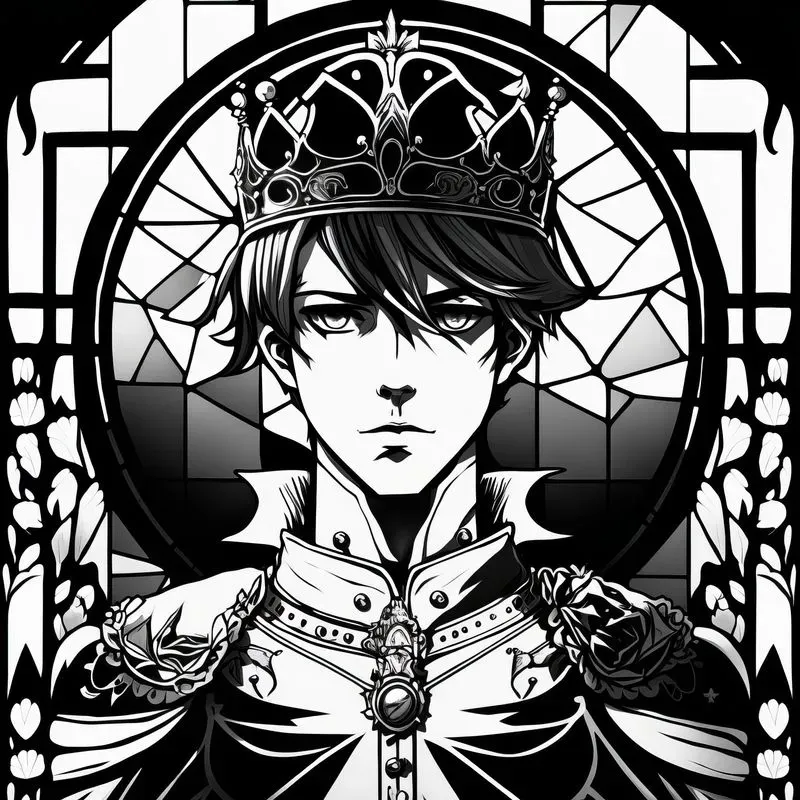 Manga Queens And Kings Coloring Book