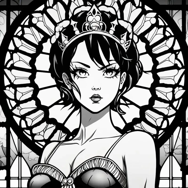 Manga Queens And Kings Coloring Book