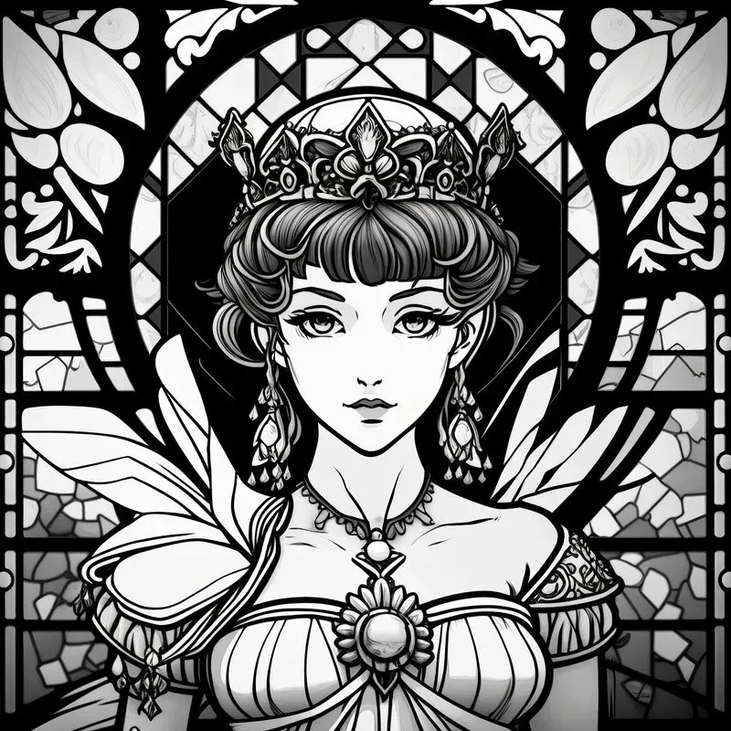 Manga Queens And Kings Coloring Book