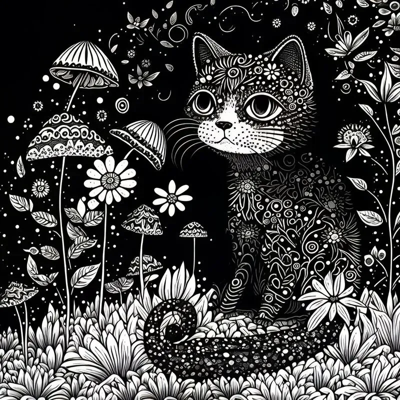 Trippy Psychedelic Adult Coloring Book