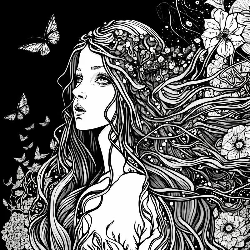 Trippy Psychedelic Adult Coloring Book