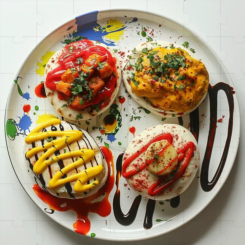 Chaotic And Creative Looking Meals