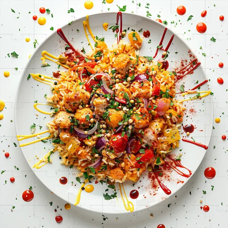 Chaotic And Creative Looking Meals