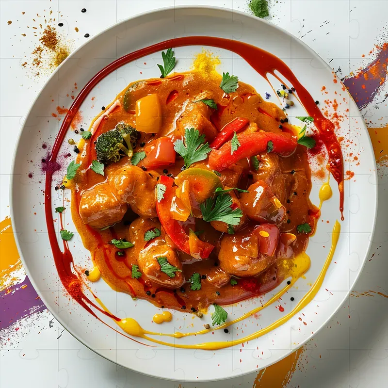 Chaotic And Creative Looking Meals