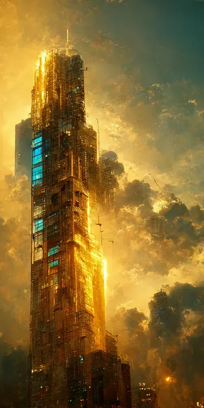 Cyberpunk Skyscraper