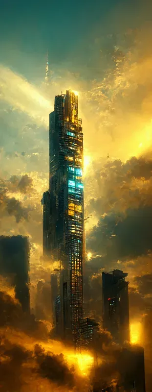 Cyberpunk Skyscraper