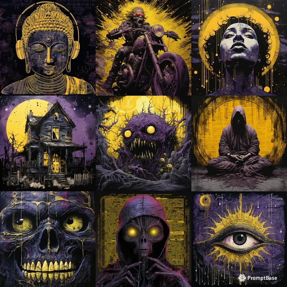 Dark Purple Illustrations