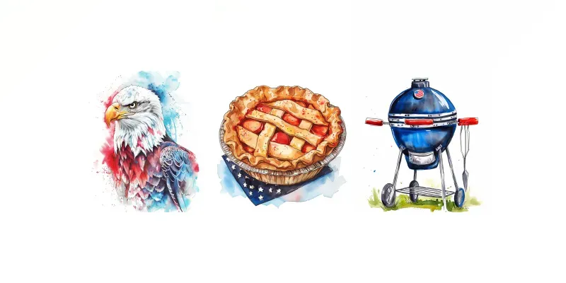 Independence Day Clip Art generated by undefined