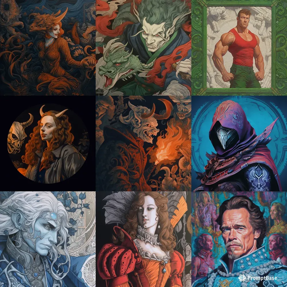 Gouache Cultural Fantasy NFT Avatars