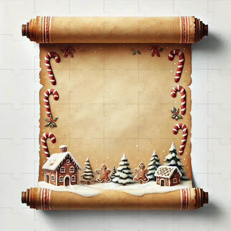 Vintage Christmas Scrolls In Watercolors