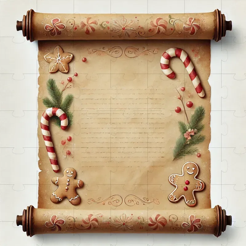 Vintage Christmas Scrolls In Watercolors