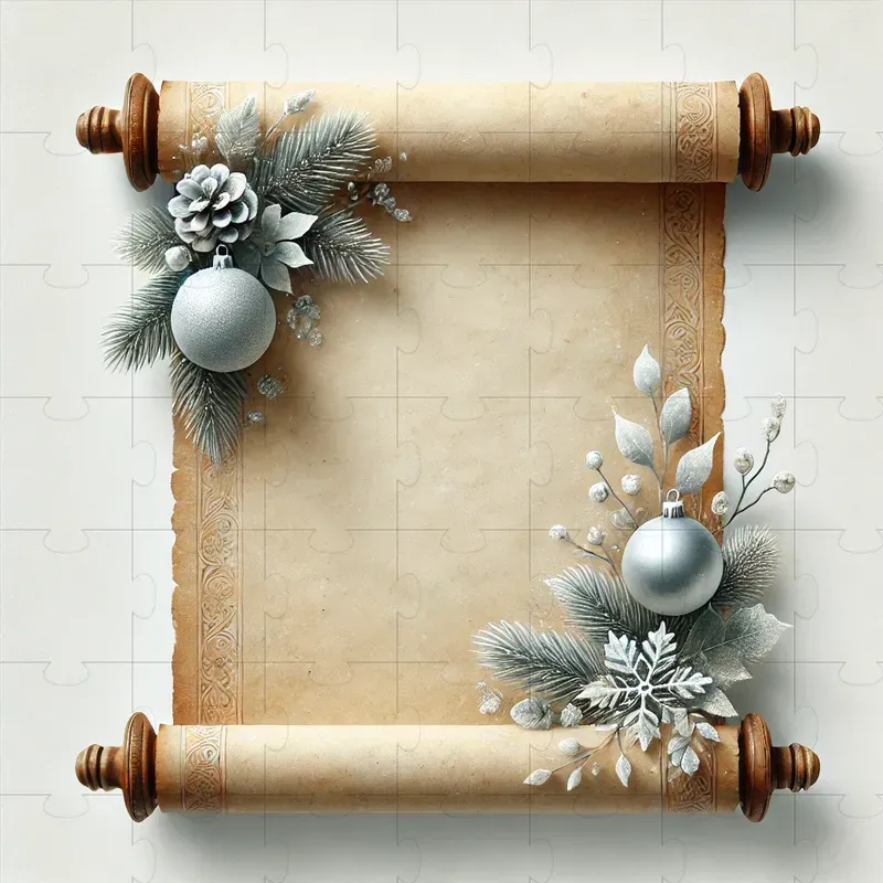 Vintage Christmas Scrolls In Watercolors