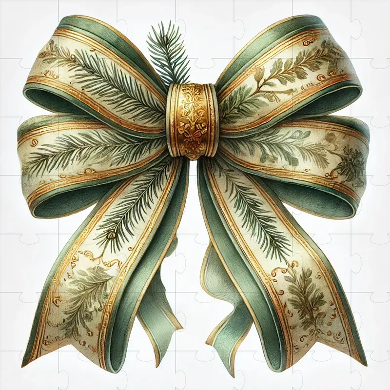 Vintage Watercolor Christmas Bow Designs