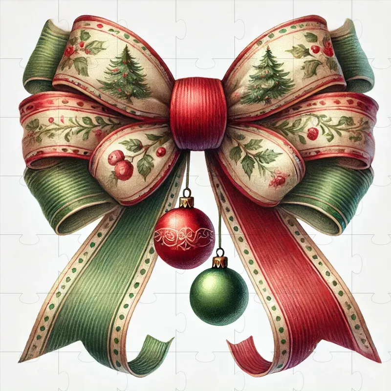 Vintage Watercolor Christmas Bow Designs