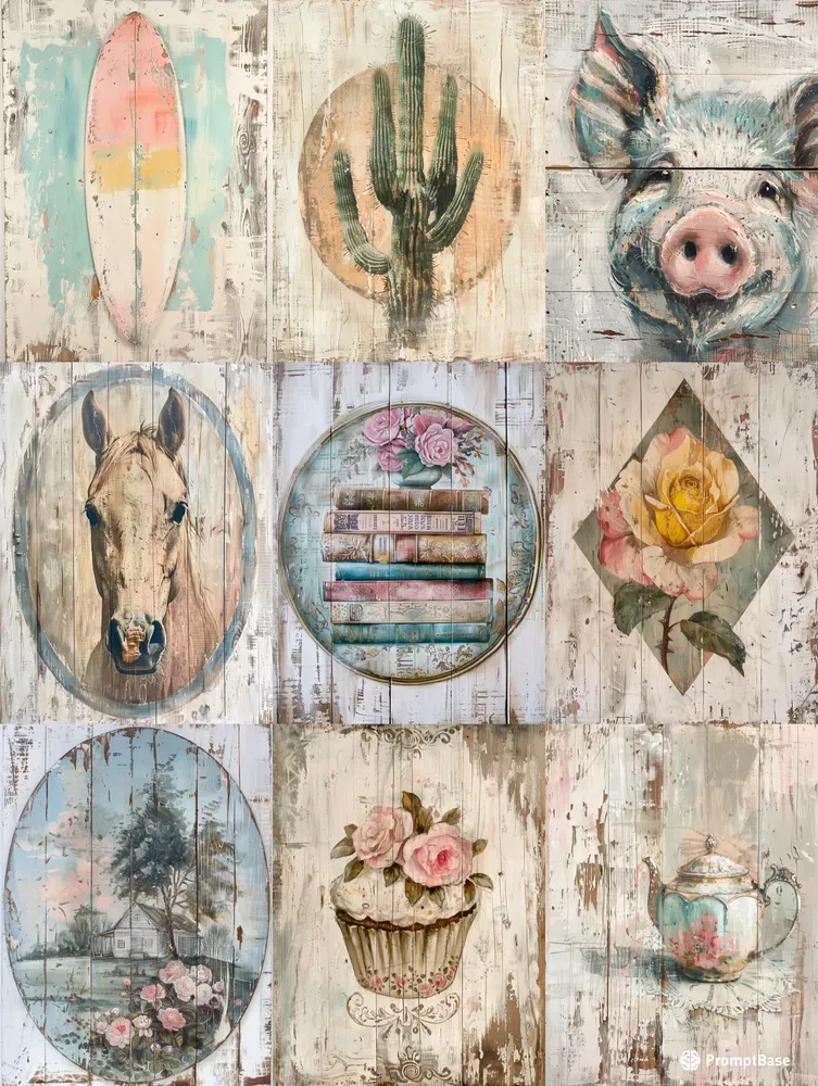 Shabby Farmhouse Wall Art