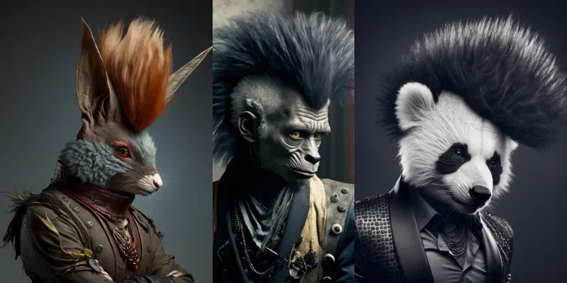 Punk Animals generated by undefined