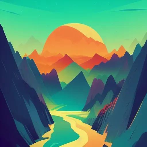 Stylised Landscape Screen Prints