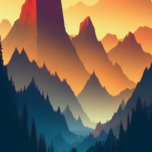 Stylised Landscape Screen Prints