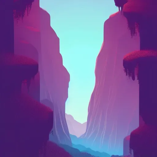 Stylised Landscape Screen Prints