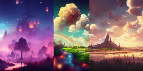 Indie Video Game Backdrops generated by midjourney