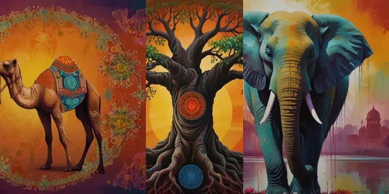 Indian Fusion Art generated by undefined