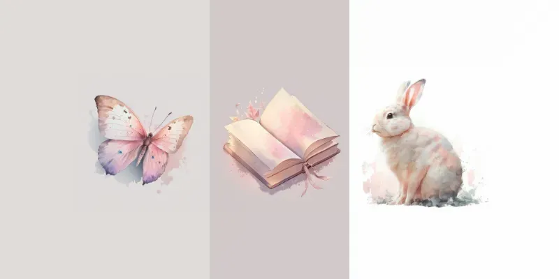 Watercolour Icon Designs generated by undefined