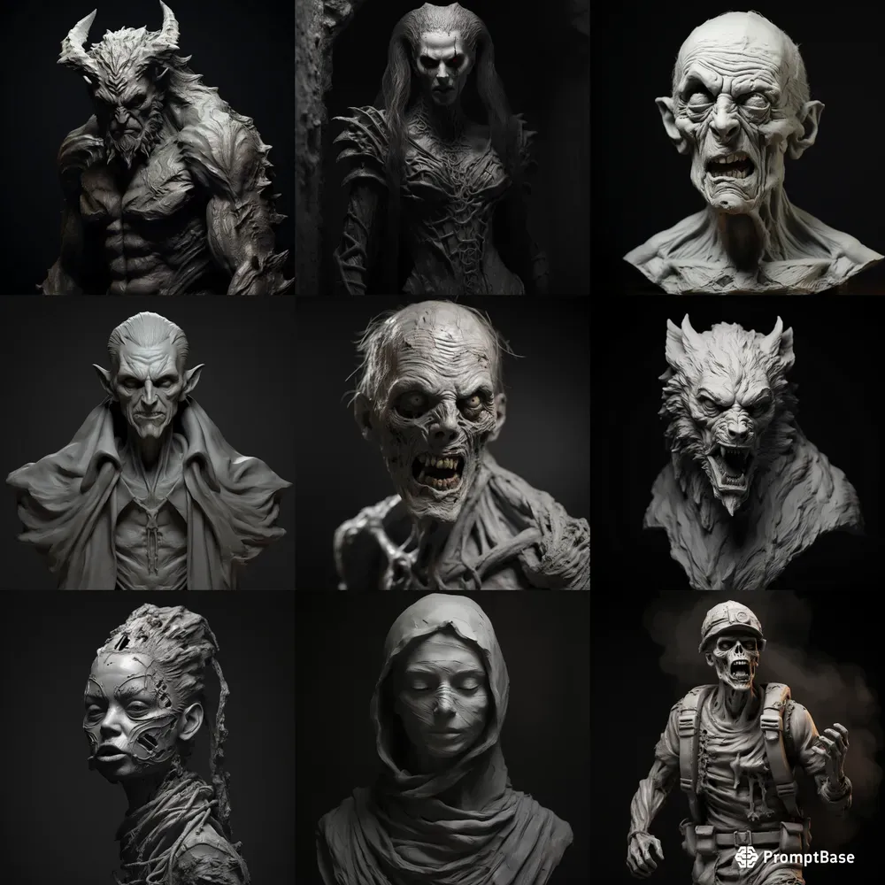 3D Clay Horrors