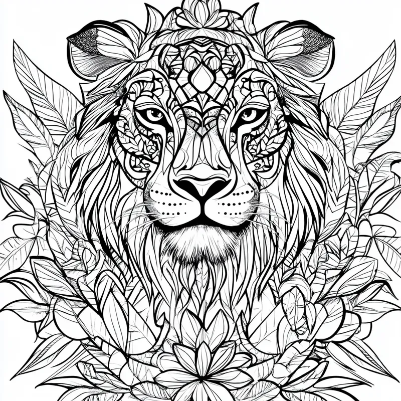 Mandala Animal Coloring Pages Intricate