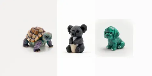 Mineral Animal Sculptures generated by midjourney
