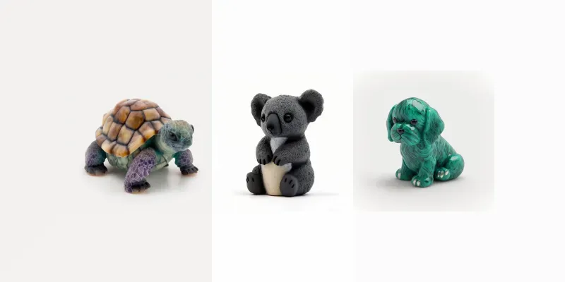 Mineral Animal Sculptures generated by undefined