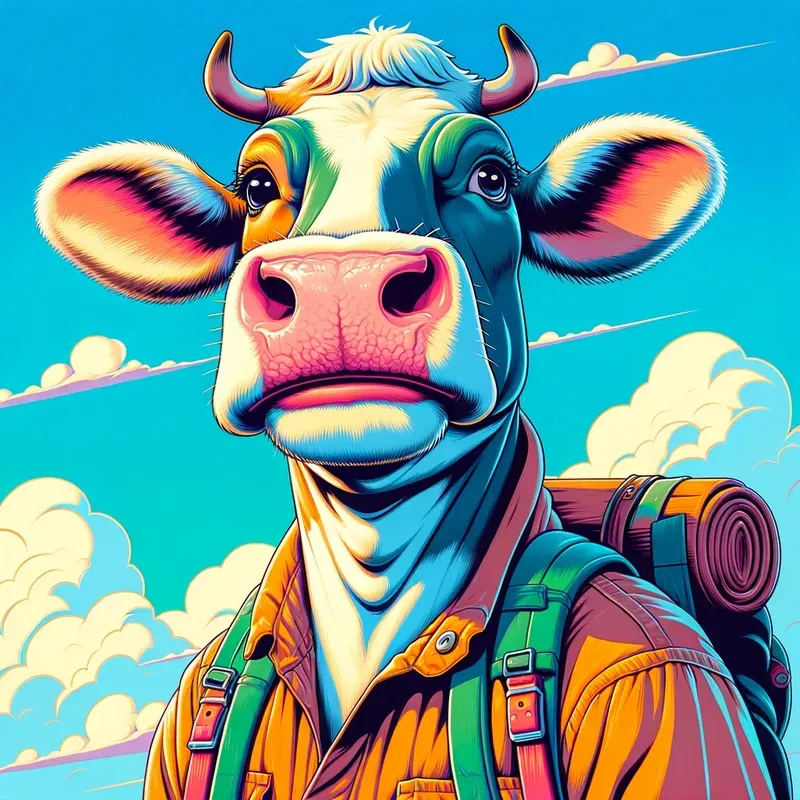 Vibrant 80s Style Cartoons