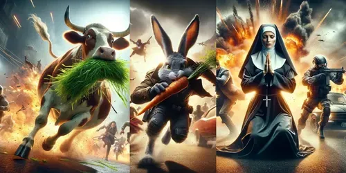 Everything As Action Movies generated by dalle