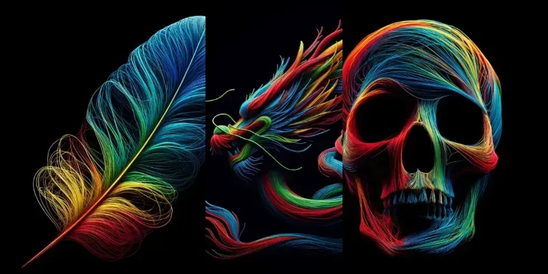 Colorful Line Art generated by undefined