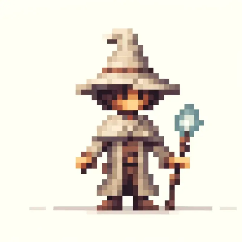 Vintage Pixel Art Characters