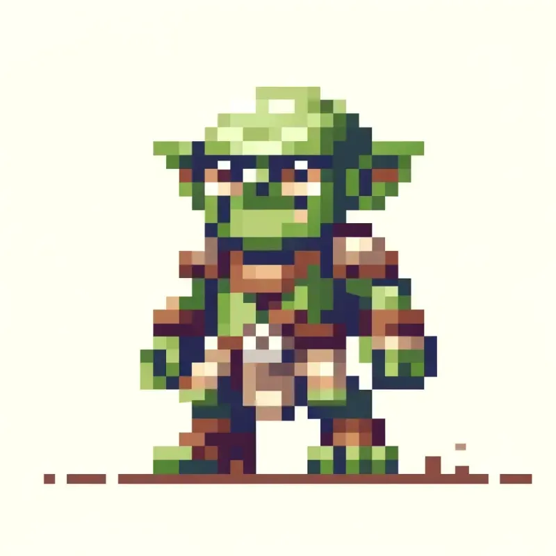 Vintage Pixel Art Characters