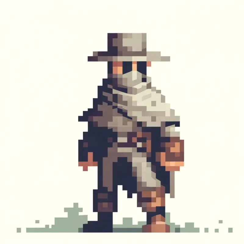 Vintage Pixel Art Characters