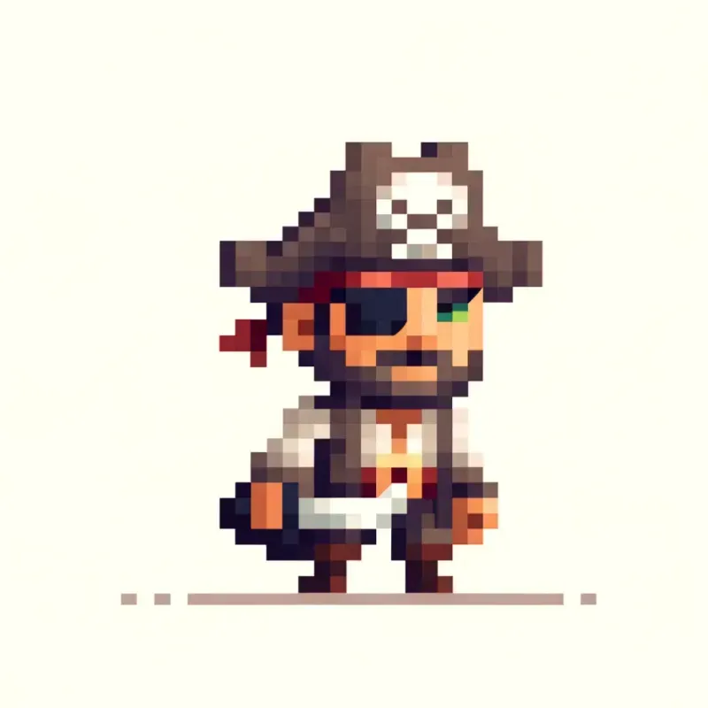 Vintage Pixel Art Characters