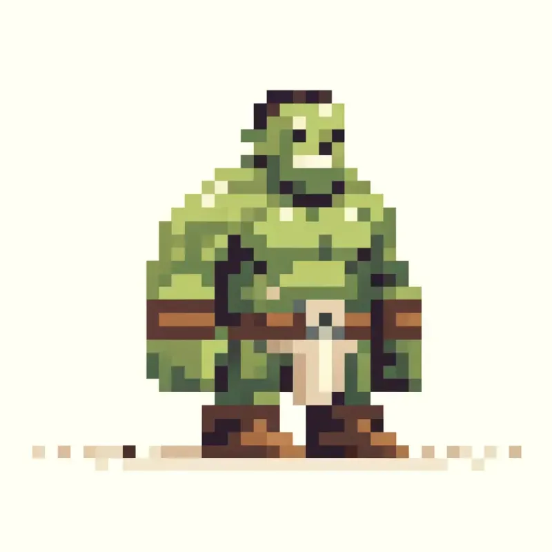 Vintage Pixel Art Characters
