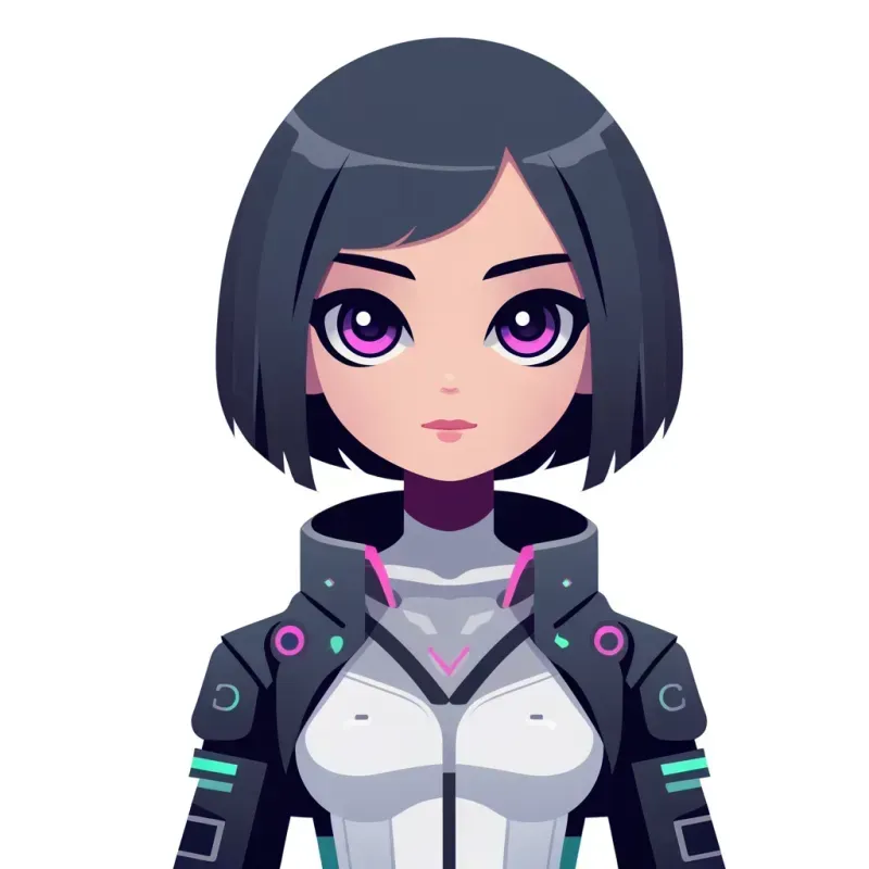 Dynamic Minimalist Cartoon Characters