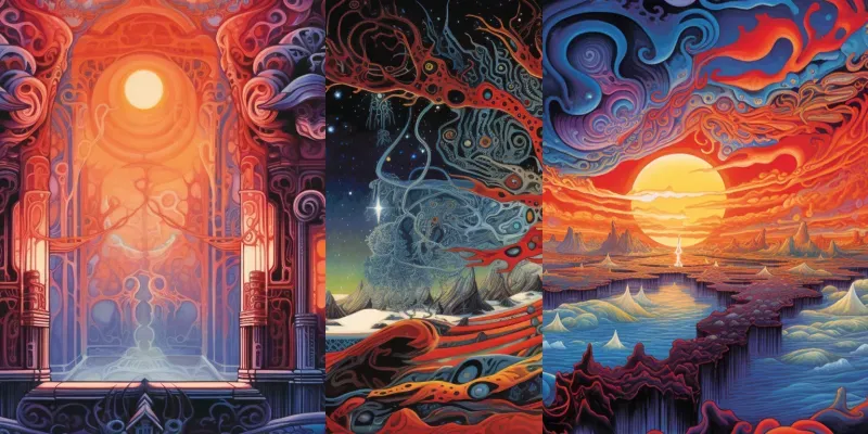 Psychedelic Sci-fi Spacescapes generated by undefined