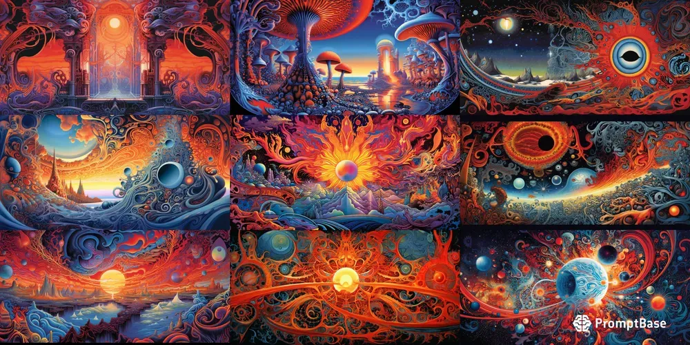 Psychedelic Sci-fi Spacescapes